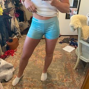 Nike pro blue shorts